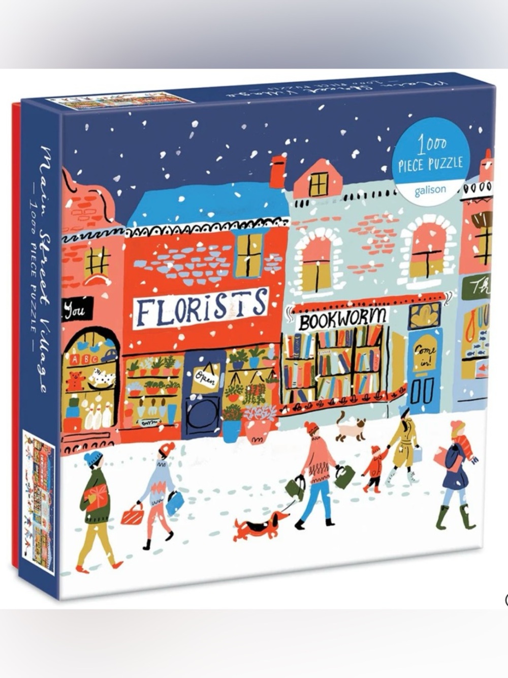 Anthropologie Main Street Village 1000 Piece Jigsaw Puzzle NIB Whimsical